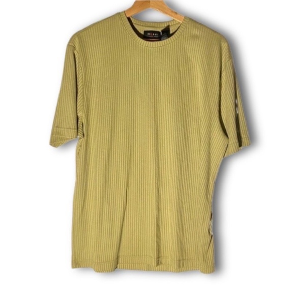 Axcess Lime Green Ribbed Lightweight T-Shirt